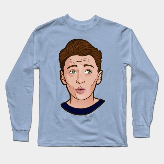 Noah Schnapp Long Sleeve T-Shirt by ArtMoore98